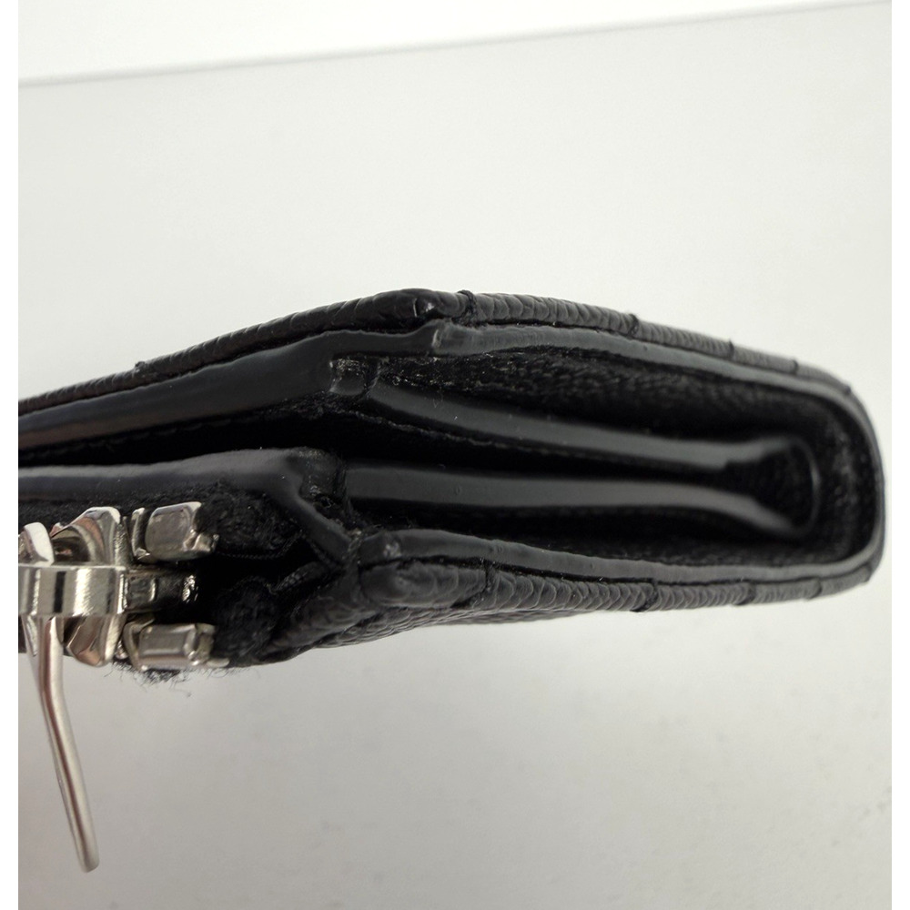 Saint Laurent Cassandre Matelasse Bifold Wallet in Black Grain de Poudre Leather - Picture 5 of 15